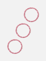 Набор из 3-х резинок для кудрявых волос PINK PEONY