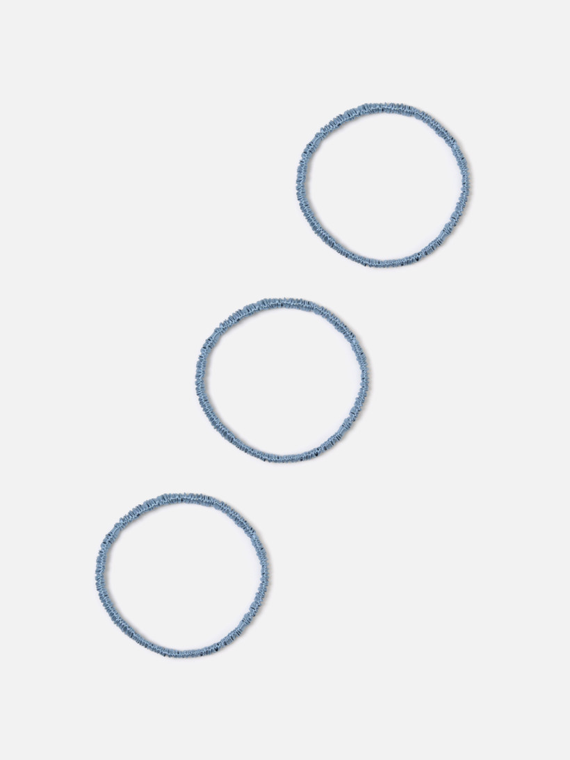 Набор из 3-х резинок для кудрявых волос SKY BLUE