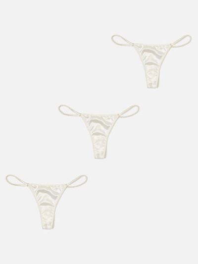 Набор стринг Classic MILKY WHITE