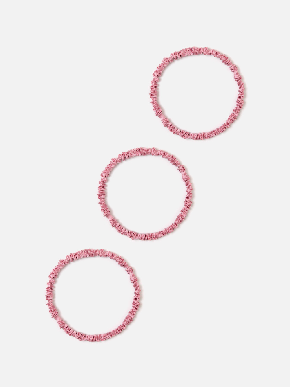 Набор из 3-х резинок для кудрявых волос PINK PEONY
