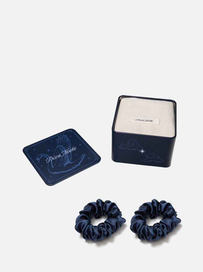 Набор из 2-х стандартных резинок для волос DARK BLUE