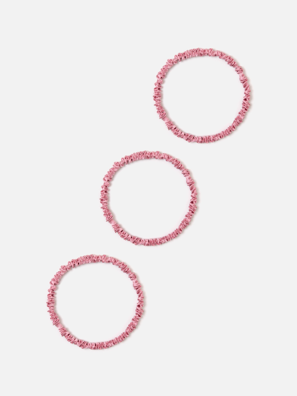 Набор из 3-х резинок для кудрявых волос PINK PEONY
