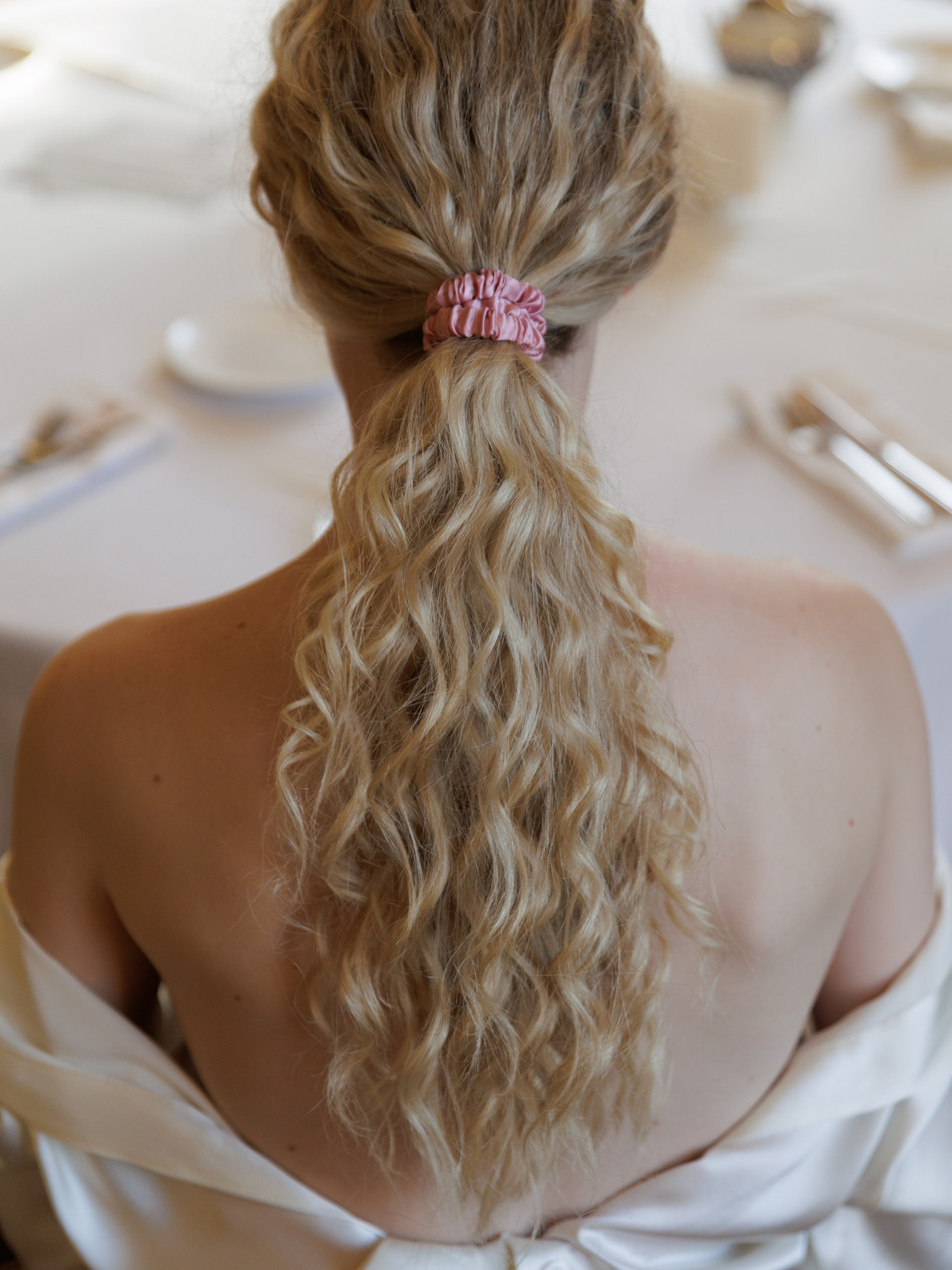 Набор из 3-х резинок для кудрявых волос PINK PEONY