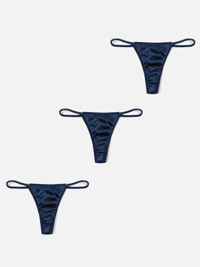 Набор стринг Classic DARK BLUE